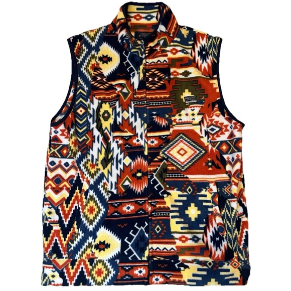 Free‎ Nature Men’s Western Fleece Vest Size XL - Multicolor - Picture 1 of 5